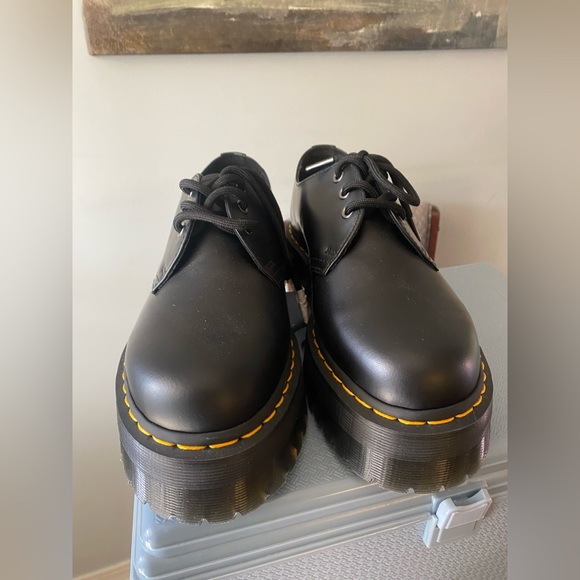 Dr.Martens Black Leather Platforms - Picture 2 of 6